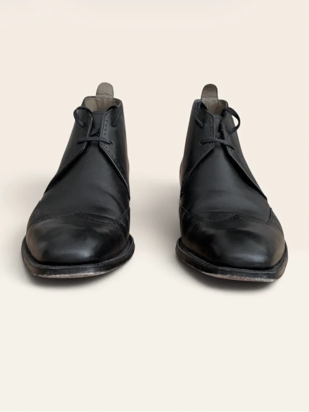 Vintage Grenson 5115 Black Leather Ankle Boots UK 7.5 F